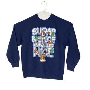Vintage Fruit Of The Loom Holiday Sweatshirt Size XL Christmas Crewneck